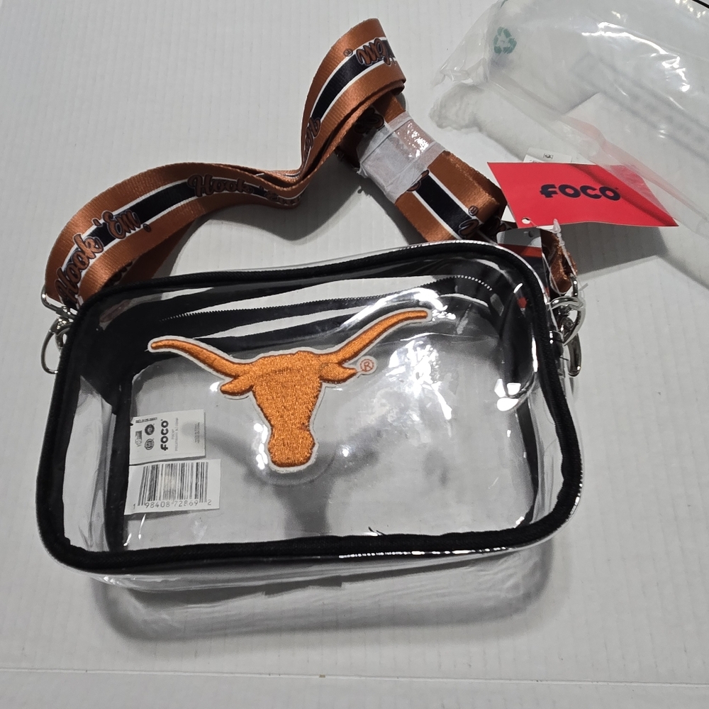 University of Texas Longhorn Stadium Bag Crossbody clear bag adjustable strap
